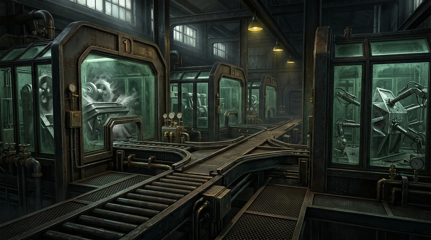 Counterfactual multiverse testing chambers and negative failure isolation